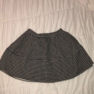 Black and White Polka Dot Skirt